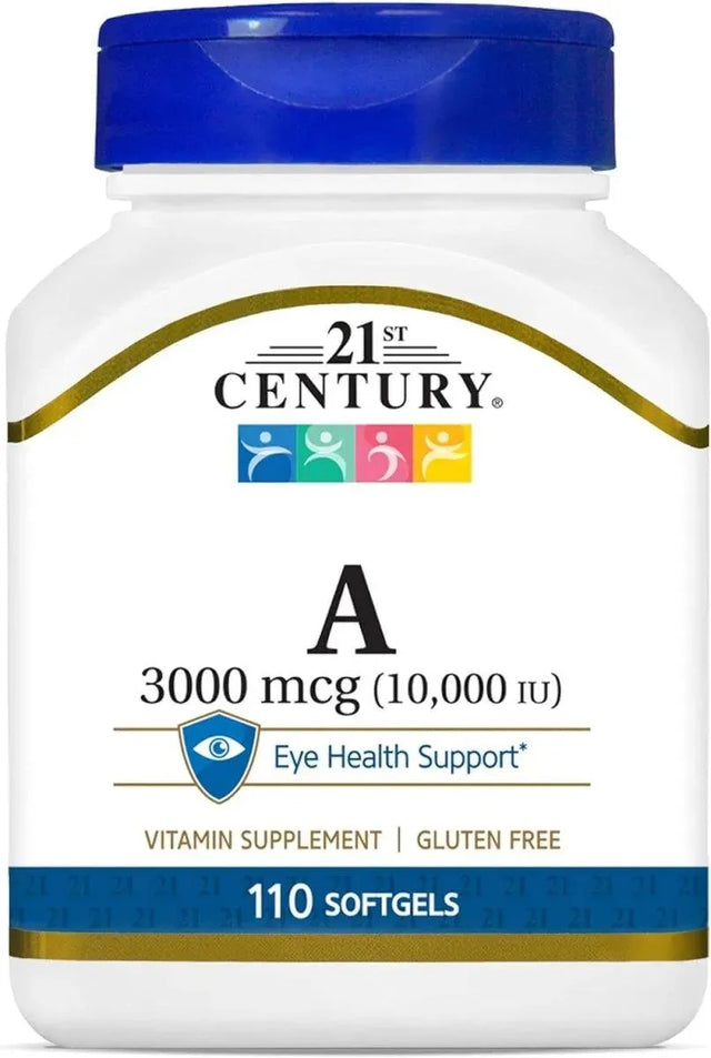 21ST CENTURY - 21st Century A 10,000 I.U. 110 Capsulas Blandas - The Red Vitamin MX - Suplementos Alimenticios - {{ shop.shopifyCountryName }}