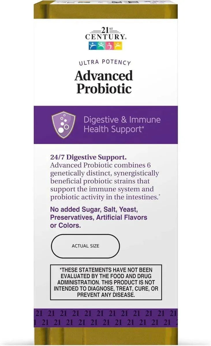 21ST CENTURY - 21st Century Advanced Probiotic 60 Capsulas - The Red Vitamin MX - Suplementos Alimenticios - {{ shop.shopifyCountryName }}