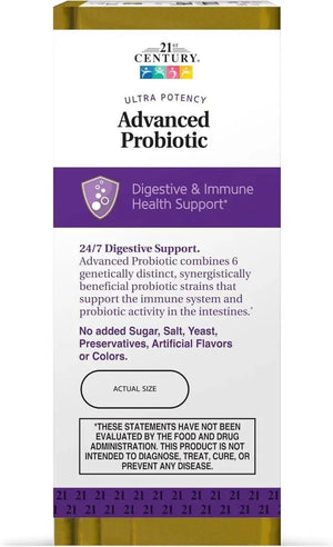 21ST CENTURY - 21st Century Advanced Probiotic 60 Capsulas - The Red Vitamin MX - Suplementos Alimenticios - {{ shop.shopifyCountryName }}