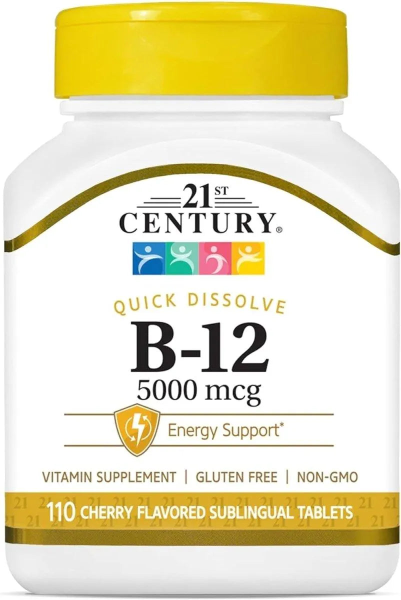 21ST CENTURY - 21st Century B-12 5000mcg 110 Tabletas Sublinguales - The Red Vitamin MX - Suplementos Alimenticios - {{ shop.shopifyCountryName }}