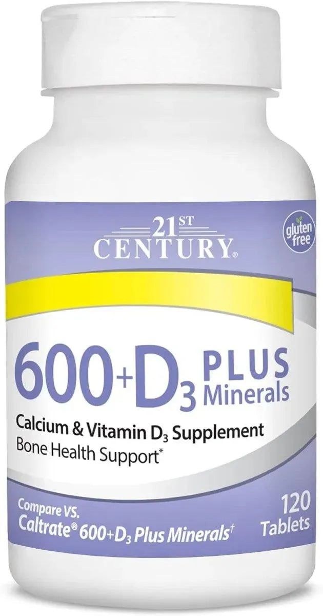 21ST CENTURY - 21st Century Calcium 600 Plus D Plus Minerals 120 Tabletas - The Red Vitamin MX - Suplementos Alimenticios - {{ shop.shopifyCountryName }}