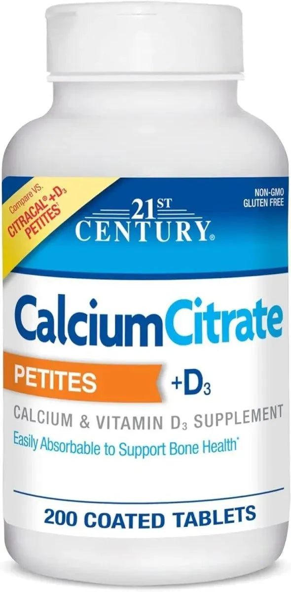 21ST CENTURY - 21st Century Calcium Citrate + D3 Petites 200 Tabletas - The Red Vitamin MX - Suplementos Alimenticios - {{ shop.shopifyCountryName }}