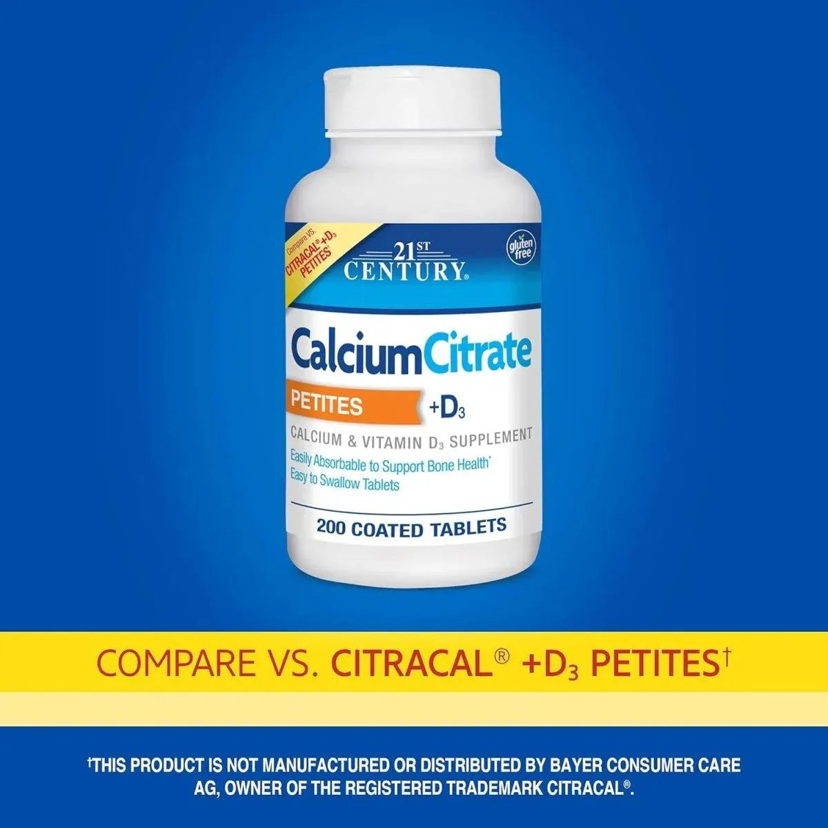 21ST CENTURY - 21st Century Calcium Citrate + D3 Petites 200 Tabletas - The Red Vitamin MX - Suplementos Alimenticios - {{ shop.shopifyCountryName }}