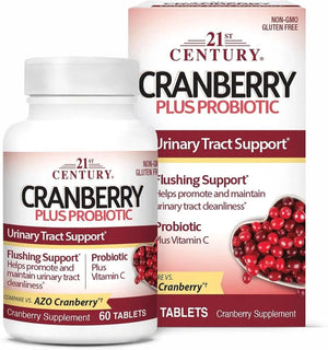 21ST CENTURY - 21st Century Cranberry Plus Probiotic 60 Tabletas - The Red Vitamin MX - Suplementos Alimenticios - {{ shop.shopifyCountryName }}