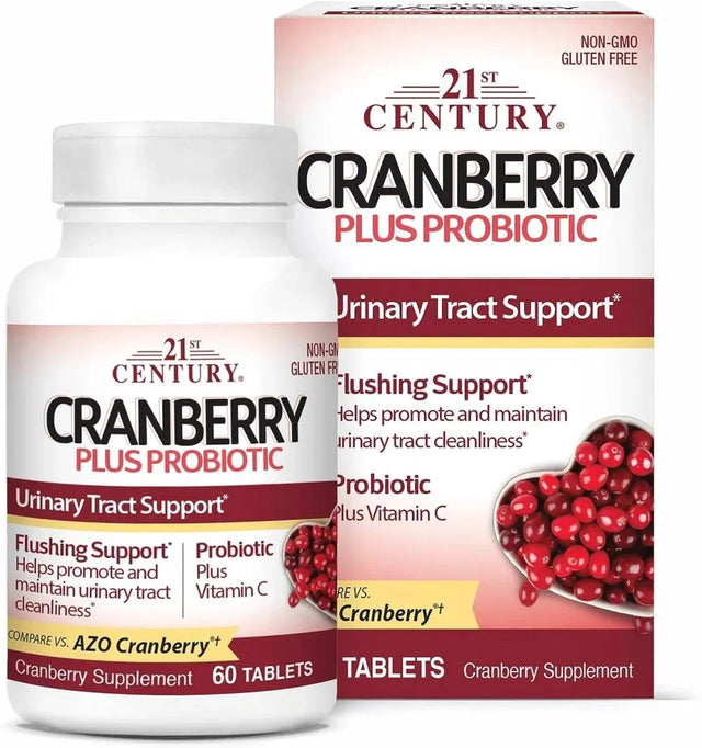 21ST CENTURY - 21st Century Cranberry Plus Probiotic 60 Tabletas - The Red Vitamin MX - Suplementos Alimenticios - {{ shop.shopifyCountryName }}