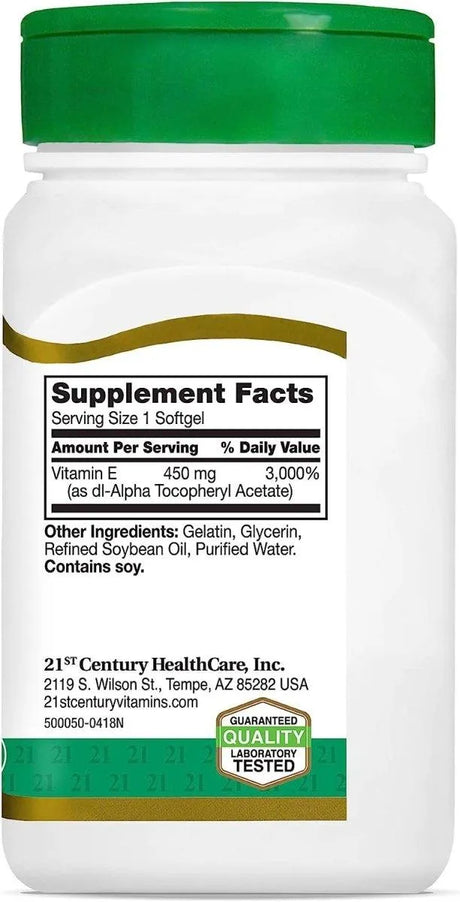 21ST CENTURY - 21st Century E 1000 I.U. 55 Capsulas Blandas - The Red Vitamin MX - Suplementos Alimenticios - {{ shop.shopifyCountryName }}