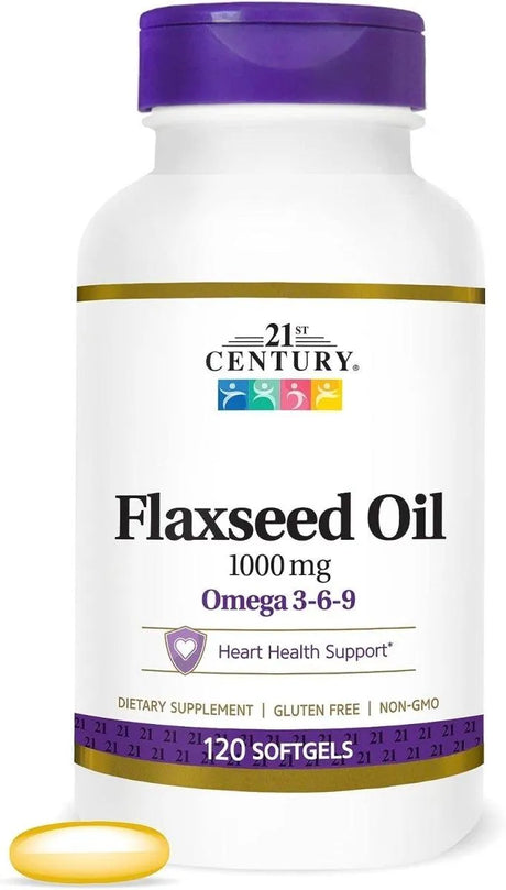 21ST CENTURY - 21st Century Flaxseed Oil 1000Mg. 120 Capsulas Blandas - The Red Vitamin MX - Suplementos Alimenticios - {{ shop.shopifyCountryName }}