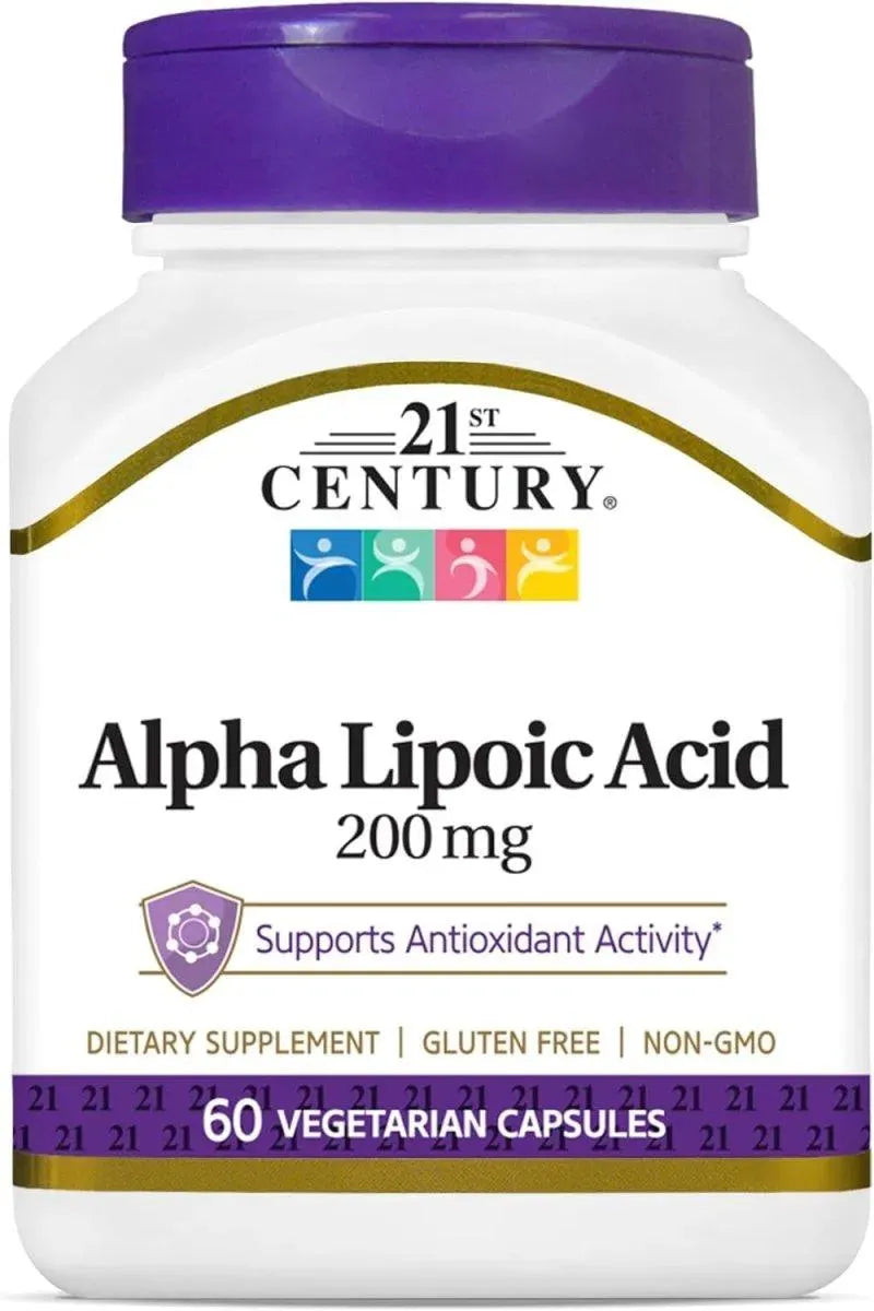 21ST CENTURY - 21st Century Healthcare Alpha Lipoic Acid 200Mg. 60 Capsulas - The Red Vitamin MX - Suplementos Alimenticios - {{ shop.shopifyCountryName }}