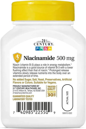 21ST CENTURY - 21st Century Niacinamide 500Mg. 110 Tabletas 2 Pack - The Red Vitamin MX - Suplementos Alimenticios - {{ shop.shopifyCountryName }}