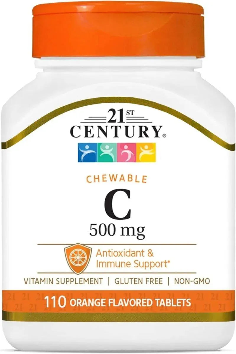21ST CENTURY - 21st Century Vitamin C 500Mg. Chewable Tablets 110 Tabletas Masticables - The Red Vitamin MX - Suplementos Alimenticios - {{ shop.shopifyCountryName }}