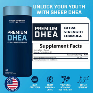 SHEER STRENGTH LABS - Sheer Strength DHEA 100Mg. 60 Capsulas - The Red Vitamin MX - Suplementos Alimenticios - {{ shop.shopifyCountryName }}