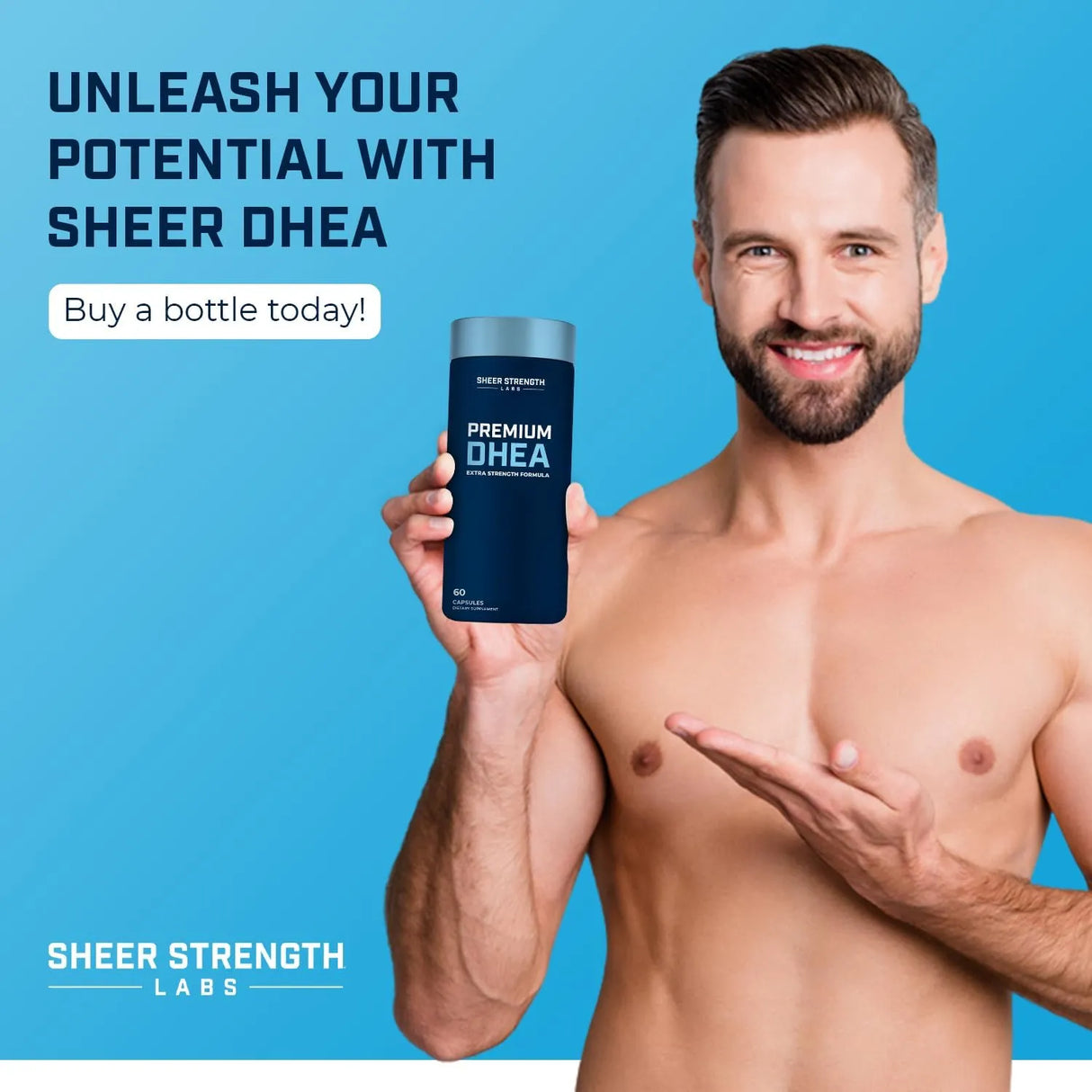 SHEER STRENGTH LABS - Sheer Strength DHEA 100Mg. 60 Capsulas - The Red Vitamin MX - Suplementos Alimenticios - {{ shop.shopifyCountryName }}