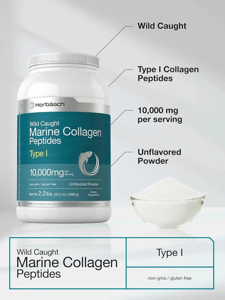 HORBAACH - Horbaach Marine Collagen Powder 998Gr. - The Red Vitamin MX - Suplementos Alimenticios - {{ shop.shopifyCountryName }}