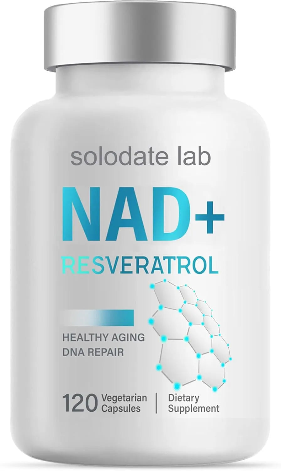 SOLODATE - Solodate NAD Supplement 99% Purity Resveratrol 1000Mg. 120 Capsulas - The Red Vitamin MX - Suplementos Alimenticios - {{ shop.shopifyCountryName }}