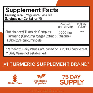 QUNOL - Qunol Turmeric Curcumin Supplement 1000Mg. 150 Capsulas - The Red Vitamin MX - Suplementos Alimenticios - {{ shop.shopifyCountryName }}