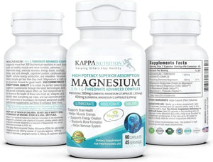 KAPPA NUTRITION - KAPPA NUTRITION Magnesium 90 Capsulas - The Red Vitamin MX - Suplementos Alimenticios - {{ shop.shopifyCountryName }}