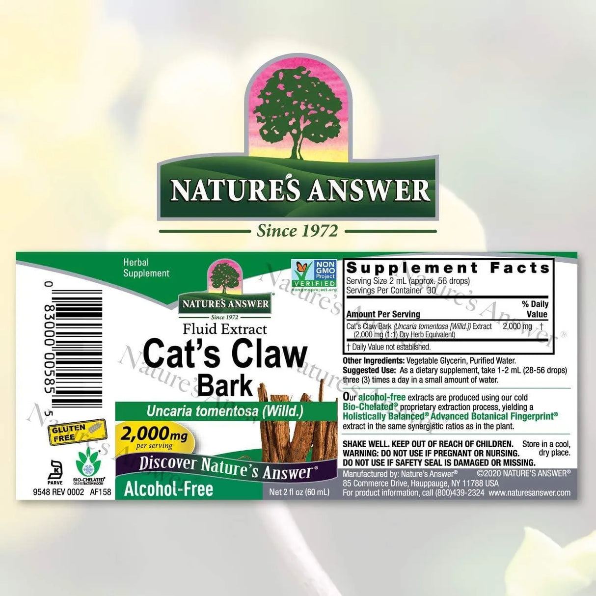 NATURE´S ANSWER - Nature's Answer Cat's Claw Inner Bark 2000Mg. 2 Fl.Oz. - The Red Vitamin MX - Suplementos Alimenticios - {{ shop.shopifyCountryName }}