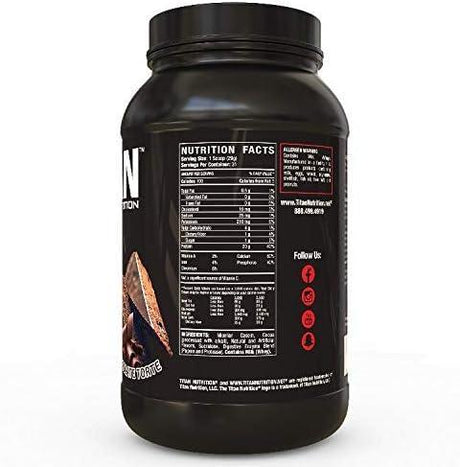 TITAN NUTRITION - Titan Nutrition 100% Micellar Casein Protein Powder Chocolate Torte 2 Lb. - The Red Vitamin MX - Suplementos Alimenticios - {{ shop.shopifyCountryName }}