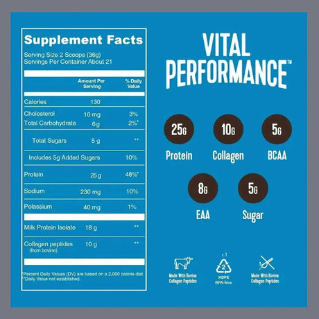 VITAL PROTEINS - Vital Proteins Performance Powder Chocolate 782Gr. - The Red Vitamin MX - Suplementos Alimenticios - {{ shop.shopifyCountryName }}
