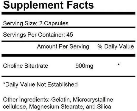 KRK SUPPLEMENTS - KRK SUPPLEMENTS Choline Bitartrate 900Mg. 90 Capsulas 2 Pack - The Red Vitamin MX - Suplementos Alimenticios - {{ shop.shopifyCountryName }}