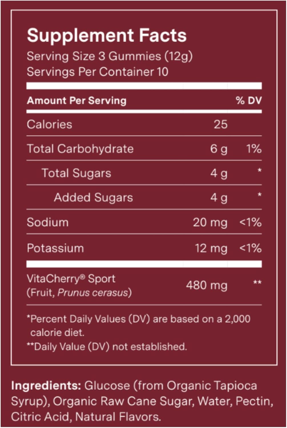 For Wellness Recovery Gummies Tart Cherry 30 Gomitas