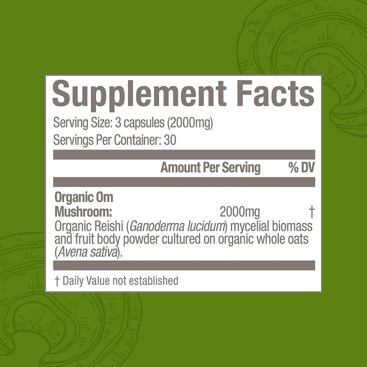 OM - OM MUSHROOM SUPERFOOD Reishi Mushroom 90 Capsulas - The Red Vitamin MX - Suplementos Alimenticios - {{ shop.shopifyCountryName }}