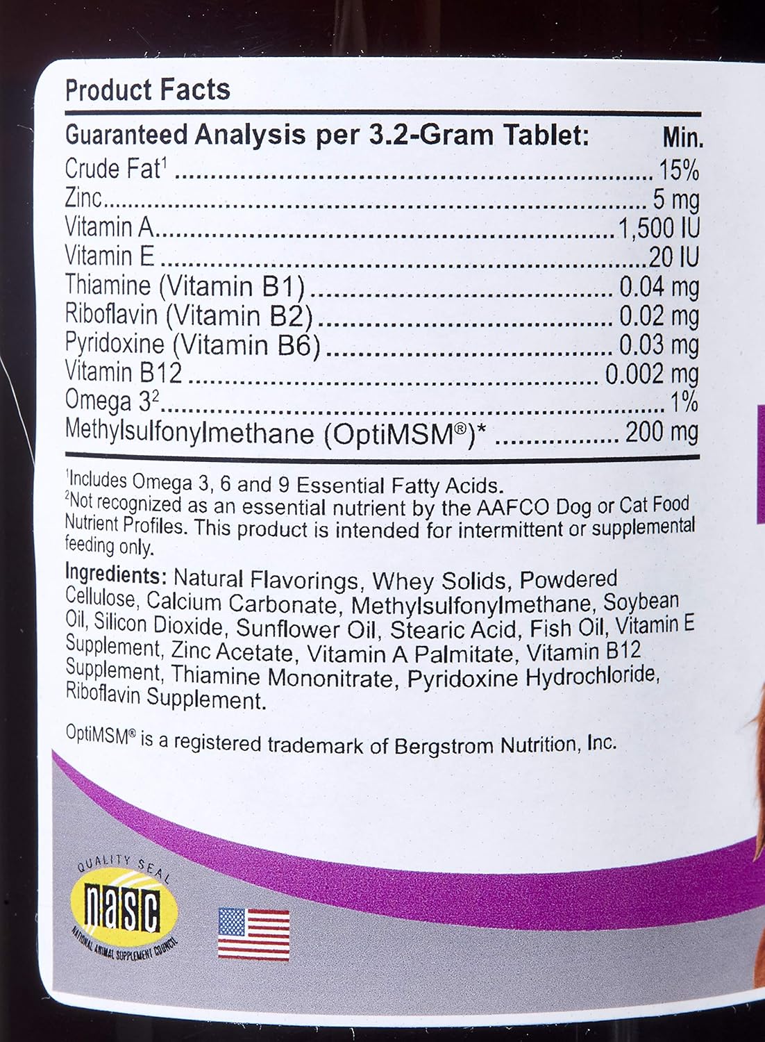 Kala Health Comfort DermGard Skin and Coat 60 Tabletas Masticables