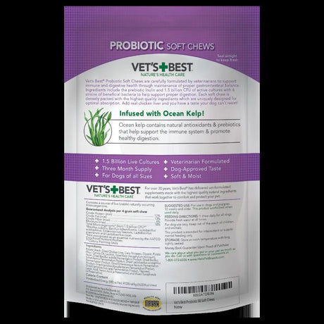 VET'S BEST - Vet's Best Probiotic Soft Chews Dog 90 Masticables - The Red Vitamin MX - Probióticos Para Perros - {{ shop.shopifyCountryName }}