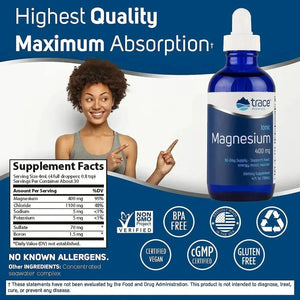 TRACE MINERALS - Trace Minerals Liquid Ionic Magnesium 400Mg. 4 Fl.Oz. - The Red Vitamin MX - Suplementos Alimenticios - {{ shop.shopifyCountryName }}
