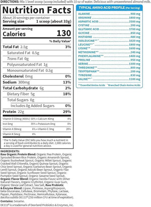 GARDEN OF LIFE - Garden of Life Vegan Protein Powder Vanilla 660Gr. - The Red Vitamin MX - Suplementos Alimenticios - {{ shop.shopifyCountryName }}