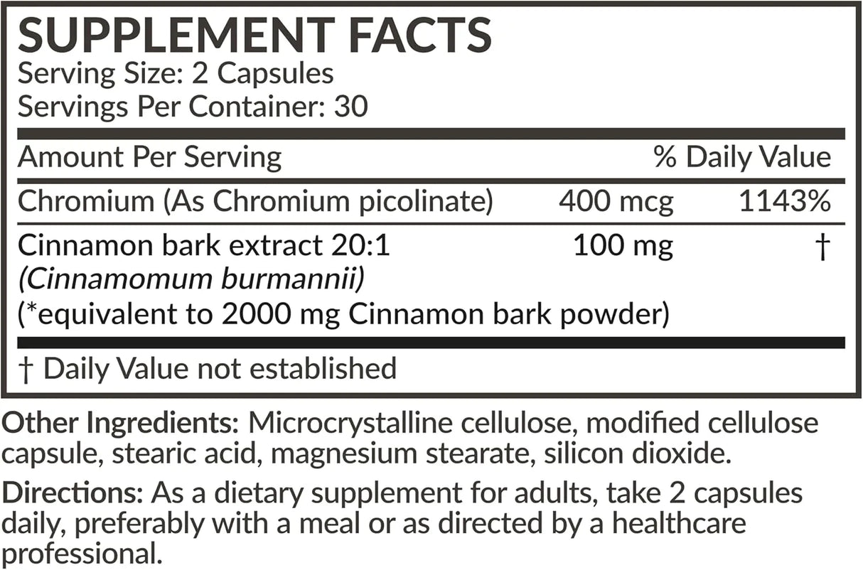 FUTUREBIOTICS - Futurebiotics Cinnamon Plus Chromium Picolinate 60 Capsulas - The Red Vitamin MX - Suplementos Alimenticios - {{ shop.shopifyCountryName }}