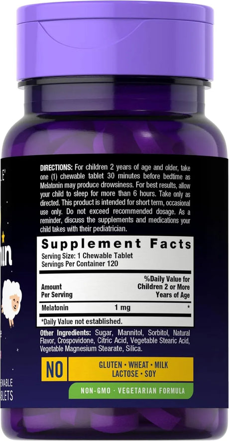CARLYLE - Carlyle Kids Melatonin 1Mg. 120 Tabletas Masticables - The Red Vitamin MX - Suplementos Alimenticios - {{ shop.shopifyCountryName }}