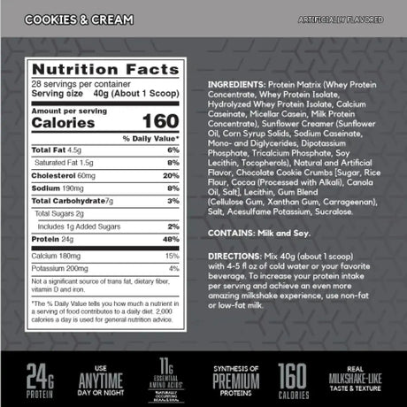 BSN - BSN SYNTHA-6 Edge Protein Powder Cookies N Cream 1.12 Kg. - The Red Vitamin MX - Suplementos Alimenticios - {{ shop.shopifyCountryName }}