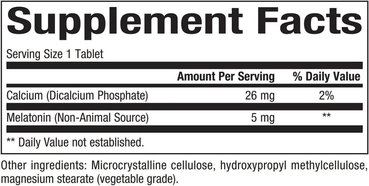 BIOCLINIC NATURALS - Bioclinic Naturals Melatonin 5Mg. 60 Tabletas - The Red Vitamin MX - Suplementos Alimenticios - {{ shop.shopifyCountryName }}