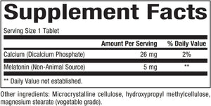 BIOCLINIC NATURALS - Bioclinic Naturals Melatonin 5Mg. 60 Tabletas - The Red Vitamin MX - Suplementos Alimenticios - {{ shop.shopifyCountryName }}