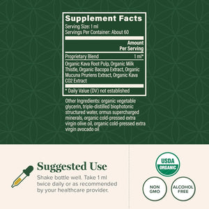 GLOBAL HEALING CENTER - Global Healing Center Organic Kava Calm 2 Fl.Oz. - The Red Vitamin MX - Suplementos Alimenticios - {{ shop.shopifyCountryName }}