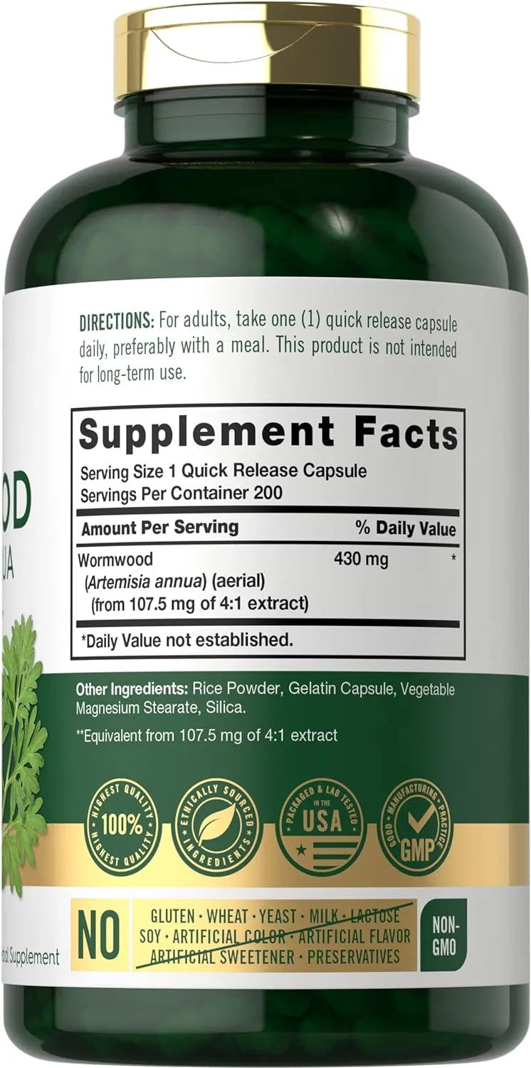 CARLYLE - Carlyle Wormwood 430Mg. 200 Capsulas - The Red Vitamin MX - Suplementos Alimenticios - {{ shop.shopifyCountryName }}