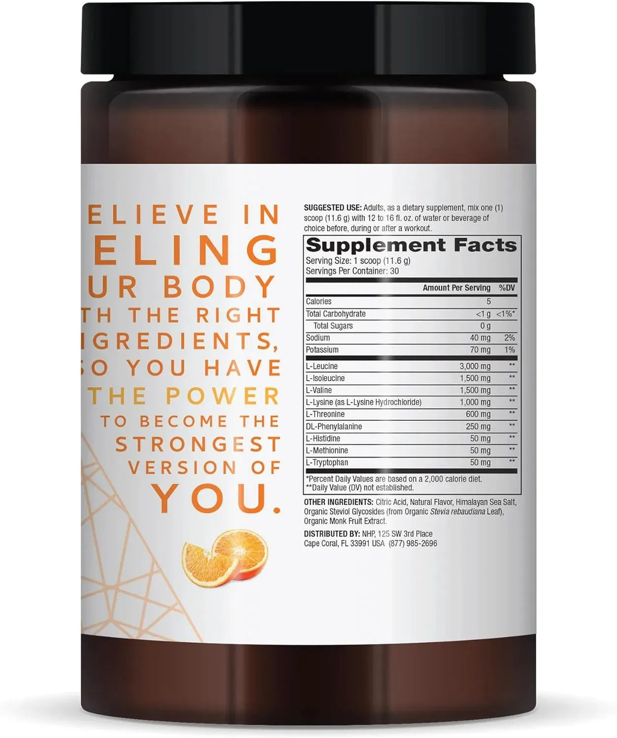 DR MERCOLA - Dr. Mercola Pure Power Essential Amino Acids with BCAA Orange Flavor 350Gr. - The Red Vitamin MX - Suplementos Alimenticios - {{ shop.shopifyCountryName }}