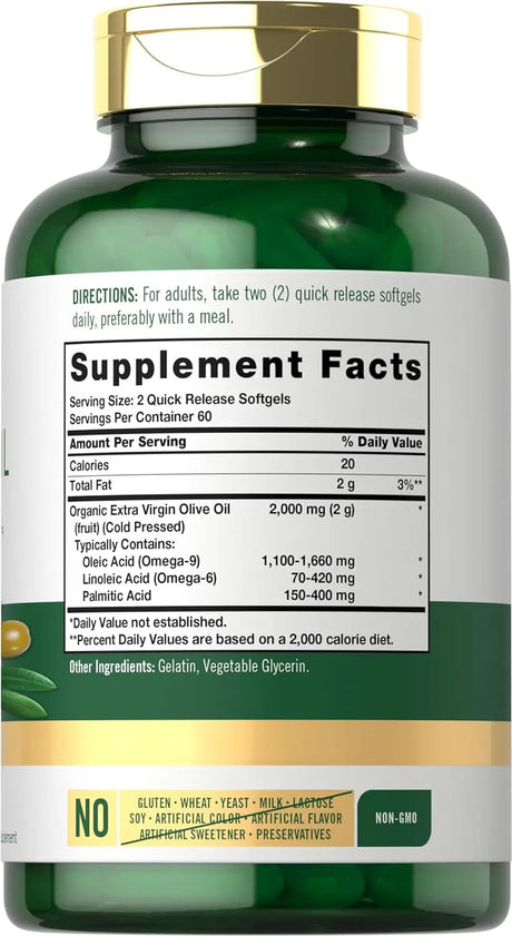 CARLYLE - Carlyle Olive Oil 2000Mg. 120 Capsulas Blandas - The Red Vitamin MX - Suplementos Alimenticios - {{ shop.shopifyCountryName }}