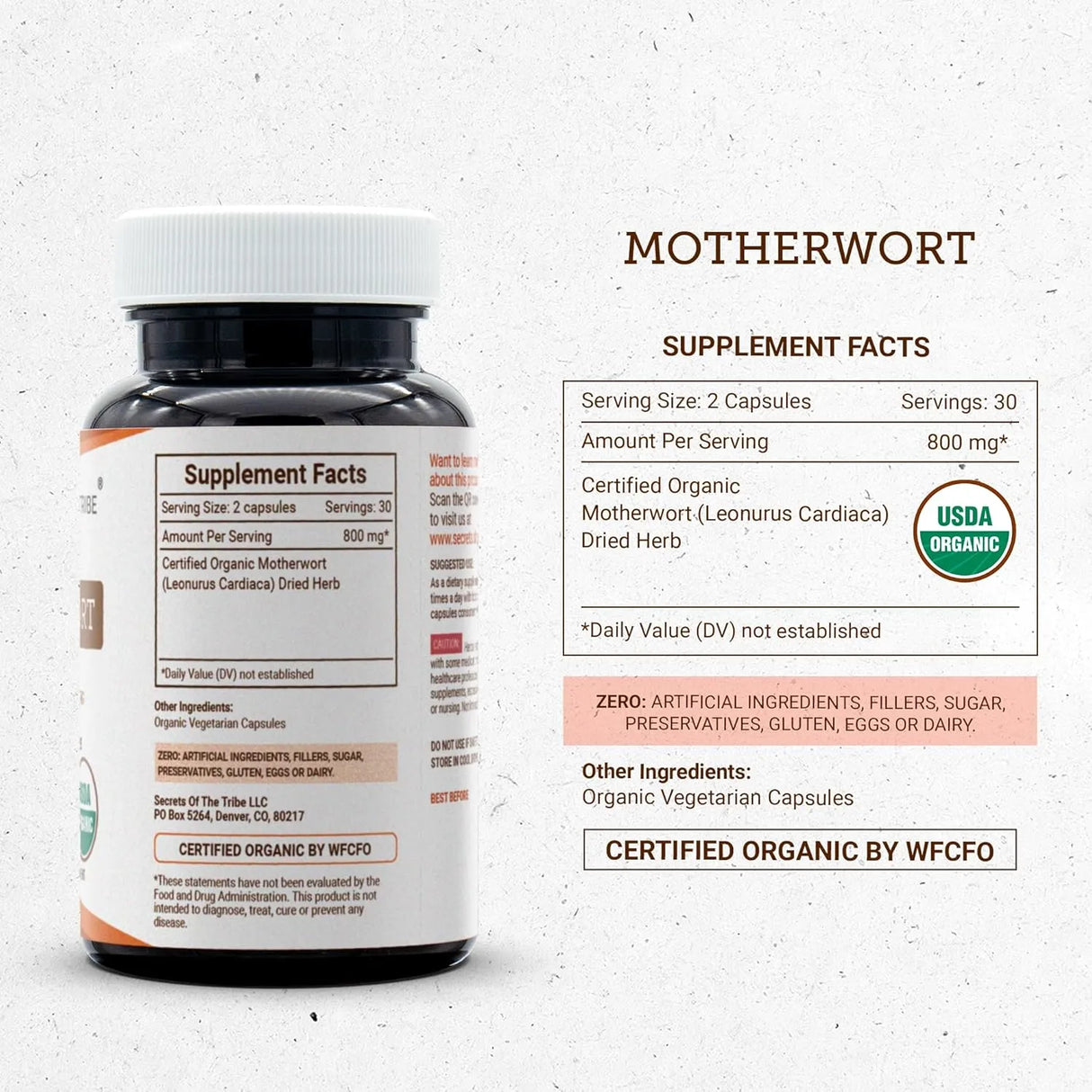 SECRETS OF THE TRIBE - Secrets of the Tribe Motherwort 800Mg. 60 Capsulas 2 Pack - The Red Vitamin MX - Suplementos Alimenticios - {{ shop.shopifyCountryName }}