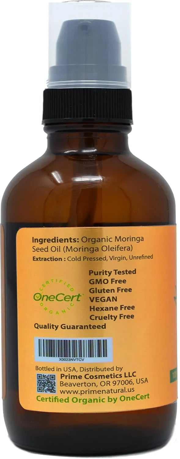 PRIME NATURAL - PRIME NATURAL Organic Moringa Oil 120Ml. - The Red Vitamin MX - Suplementos Alimenticios - {{ shop.shopifyCountryName }}