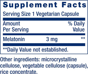 LIFE EXTENSION - Life Extension Melatonin 3Mg. 60 Capsulas - The Red Vitamin MX - Suplementos Alimenticios - {{ shop.shopifyCountryName }}