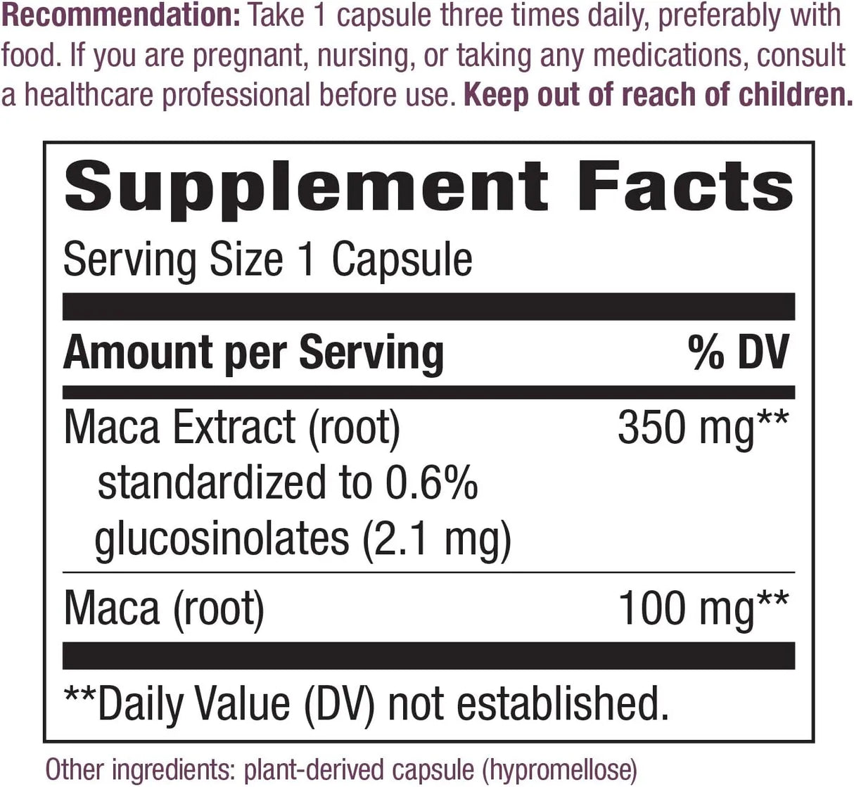 NATURE'S WAY - Nature's Way Maca 350Mg. 60 Capsulas - The Red Vitamin MX - Suplementos Alimenticios - {{ shop.shopifyCountryName }}