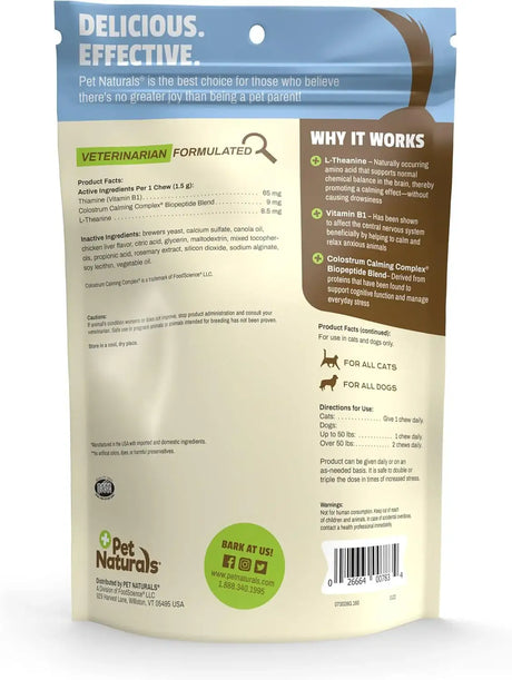 PET NATURALS - Pet Naturals Calming Chews for Dogs Chicken 160 Masticables - The Red Vitamin MX - Relajantes Para Perros - {{ shop.shopifyCountryName }}