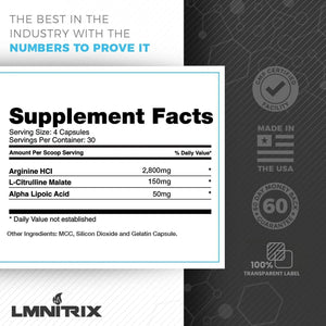 LMNITRIX - VEINZ Pills Nitric Oxide 120 Capsulas - The Red Vitamin MX - Suplementos Alimenticios - {{ shop.shopifyCountryName }}