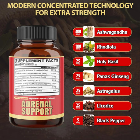 AGOBI - agobi 7in1 Adrenal Support 60 Capsulas - The Red Vitamin MX - Suplementos Alimenticios - {{ shop.shopifyCountryName }}