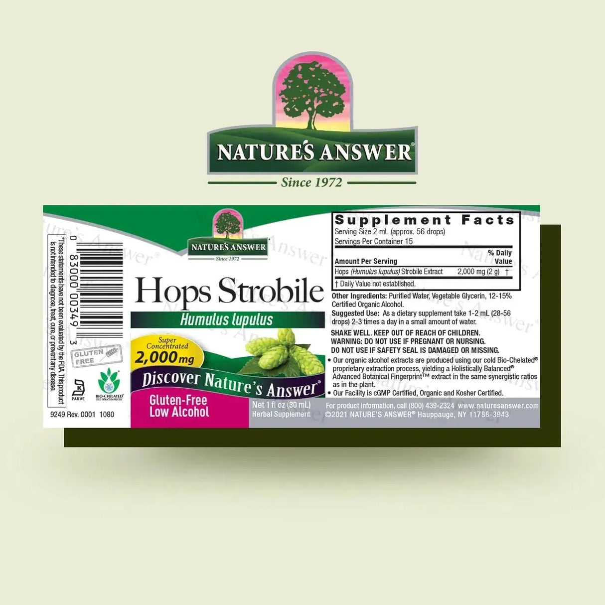 NATURE´S ANSWER - Nature's Answer Hops Herb Extract 1 Fl.Oz. - The Red Vitamin MX - Suplementos Alimenticios - {{ shop.shopifyCountryName }}