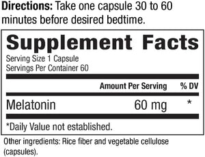 SCIENTIFIC HEALTH SOLUTIONS - Scientific Health Solutions Melatonin 60Mg. 60 Capsulas - The Red Vitamin MX - Suplementos Alimenticios - {{ shop.shopifyCountryName }}