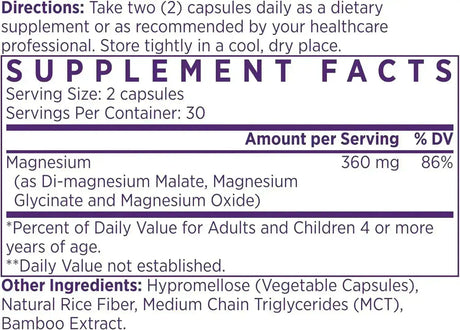 NAOMI - NAOMI Mighty Mg Magnesium Glycinate & Malate Complex 360Mg. 60 Capsulas - The Red Vitamin MX - Suplementos Alimenticios - {{ shop.shopifyCountryName }}