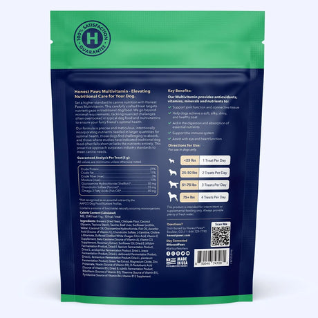 HONEST PAWS - Honest Paws Dog Multivitamin Soft Chews Beef Flavor 90 Masticables - The Red Vitamin MX - Multivitamínicos Para Perros - {{ shop.shopifyCountryName }}